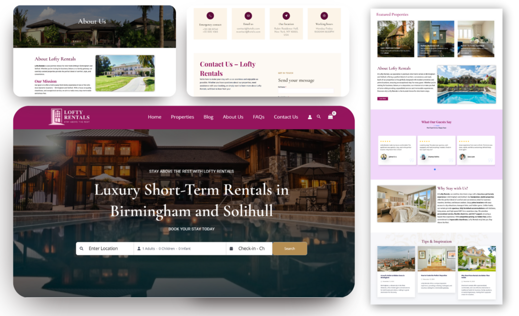 beige creative website launching mockup facebook cover